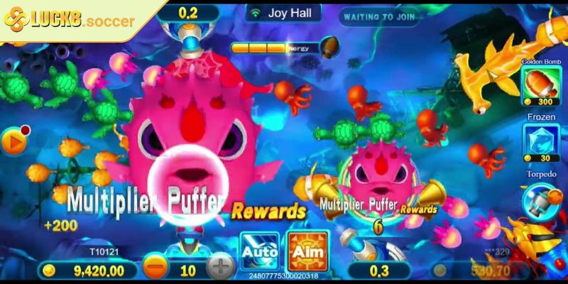 Bombing Fishing LUCK8 - Bùng Nổ Trải Nghiệm Bắn Cá Ăn Thưởng 2 Thử thách với Boss biển sâu