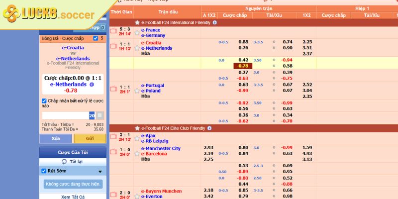 K-Sport LUCK8 - Đa Dạng Loại Hình Cá Cược Thể Thao Hấp Dẫn 2 Ưu điểm của nhà phát hành K-Sport tại LUCK8