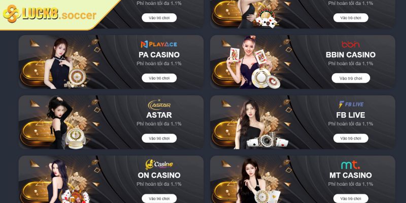 BBIN Casino LUCK8 - Sảnh Chơi Đẳng Cấp Quốc Tế Bạn Nên Thử 1 Khám phá BBIN Casino LUCK8