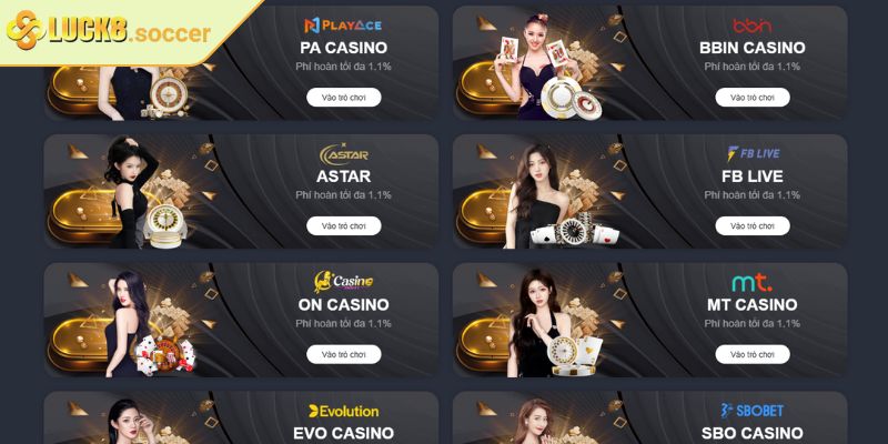 PA Casino LUCK8 - Khám Phá Sảnh Game Bài Đẳng Cấp Quốc Tế 1 Khám phá nhà phát hành PA Casino LUCK8