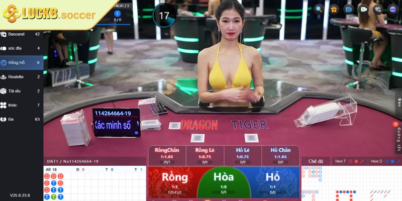 WM Casino LUCK8 - Sảnh Game Trực Tuyến Chuẩn Quốc Tế 2 Tham gia ván Rồng Hổ