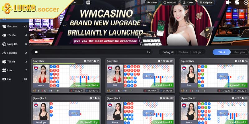 WM Casino LUCK8 - Sảnh Game Trực Tuyến Chuẩn Quốc Tế 3 Tính năng đặc biệt khi tham gia WM Casino LUCK8